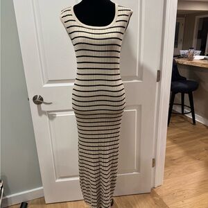 Z Supply Giselle Striped Sandshell Size Small Maxi Dress